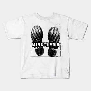 minutemen classic boot Kids T-Shirt